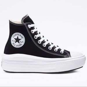 Chuck Taylor All Star Move Platform in Black/Natural Ivory/White